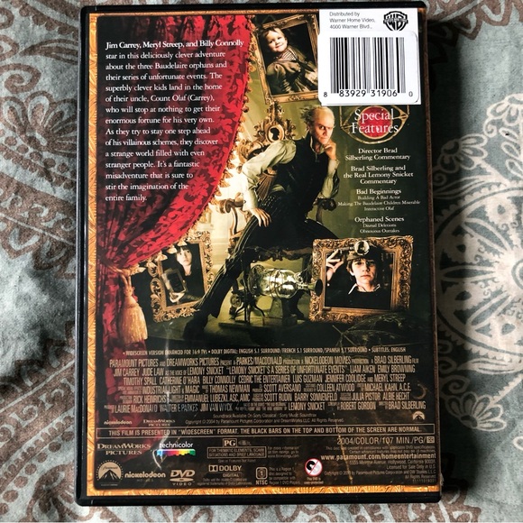 Lemony Snicket's A Series of Unfortunate Events DVD - Picture 2 of 3